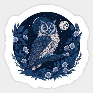 Moonlit Owl Sticker